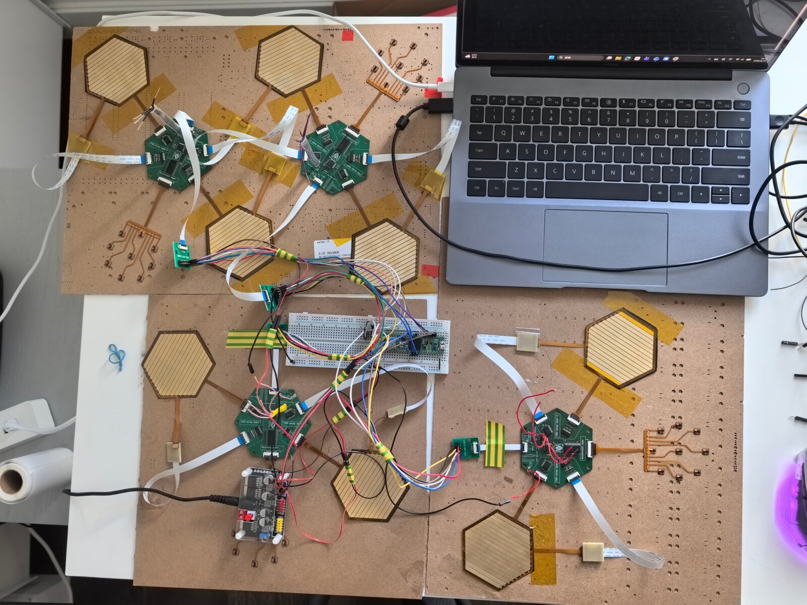 Scalable Electronics for Modular Multi-Layer e-Skin