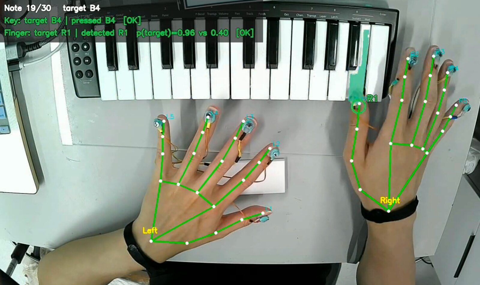 Nail-Mounted Haptic Cues for Piano Training and Tele-Training